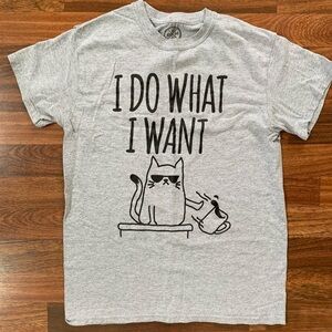 DOM Funny cat shirt DOM Ido what I want size S
